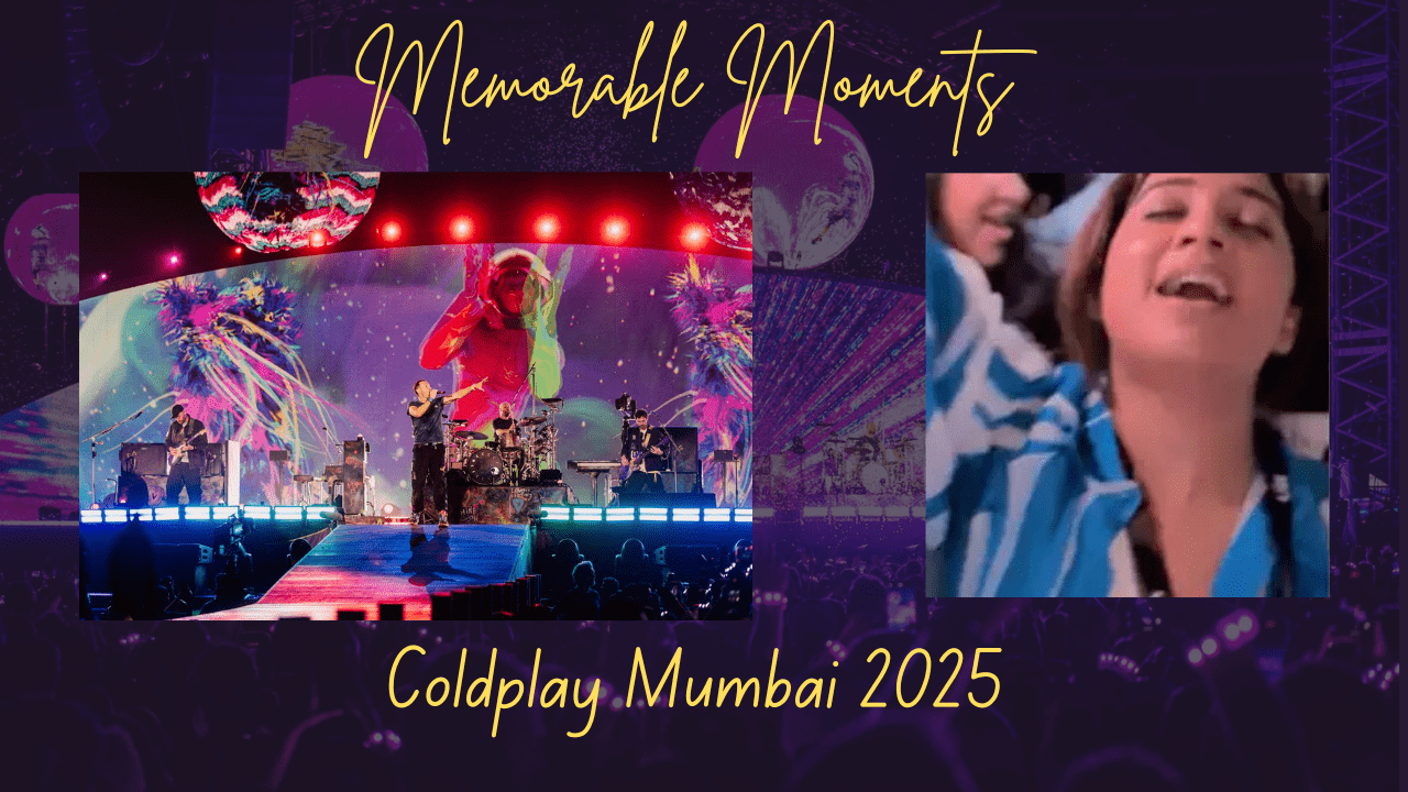 Memorable Moments from Coldplay Mumbai Performance in india 2025 - Shreya Ghoshal in coldplay concert